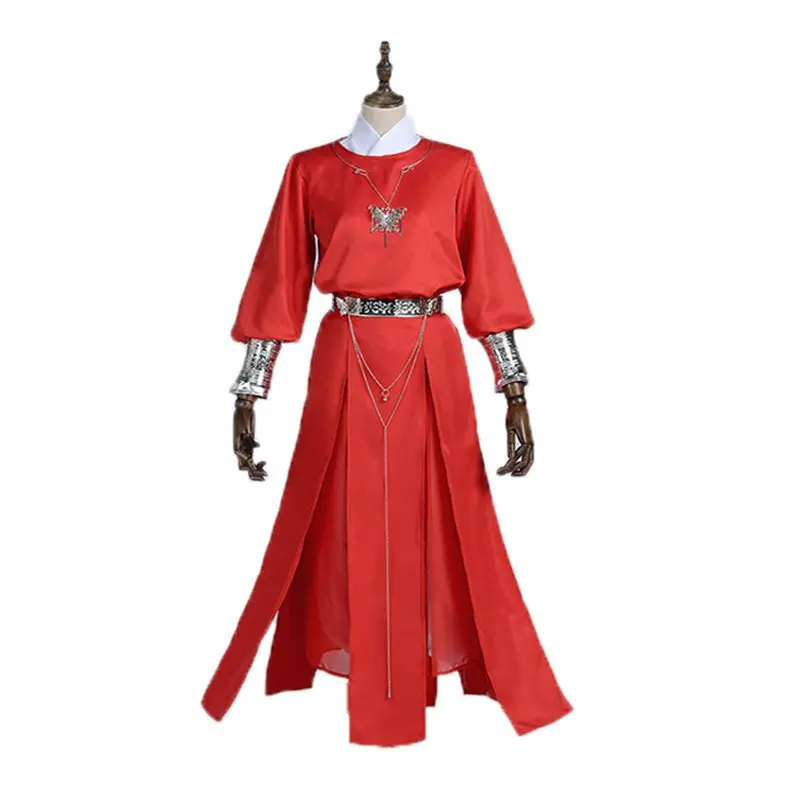 

Anime Tian Guan Ci Fu Cosplay Hua cheng Costume Red Long Suit Cosplay Costmes all set