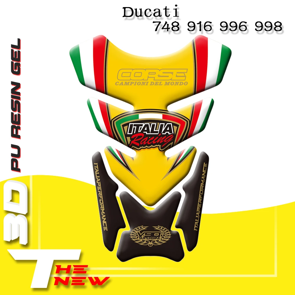 Горячая Распродажа наклейка на заднюю панель для Ducati 748 916 996 998 3D|Наклейки и