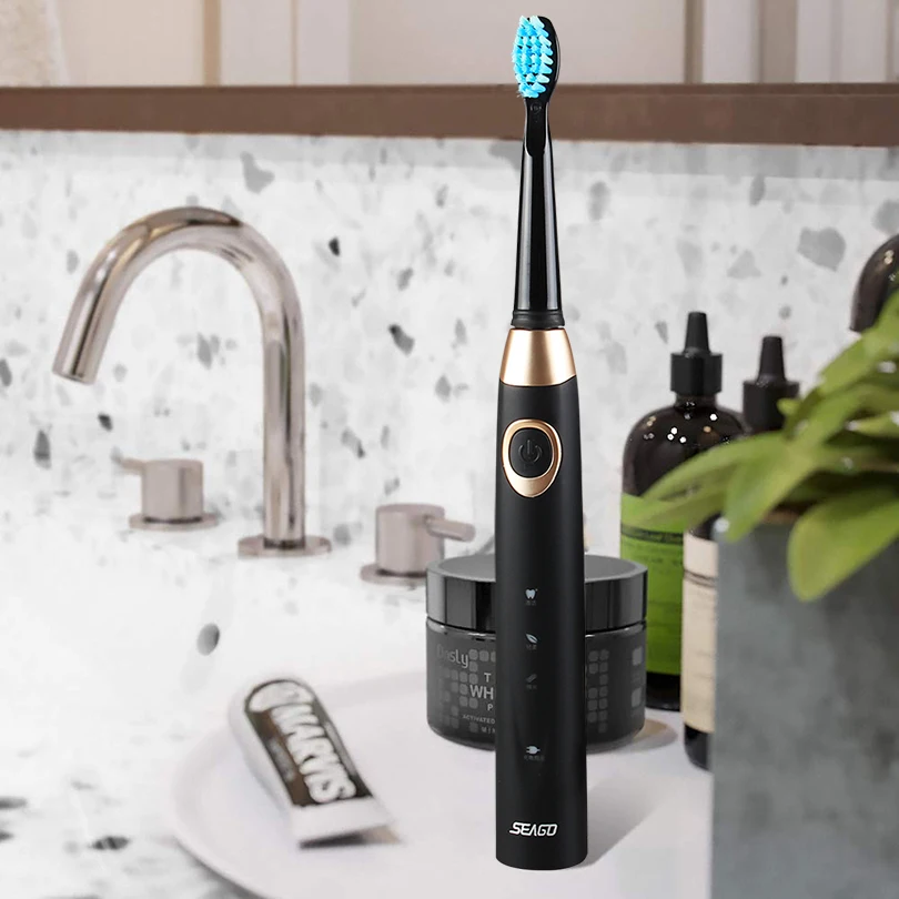 SEAGO Electric Toothbrush Rechargeable Toothbrush Sonic Cleaning Waterproof Men Women Toothbrush 5 Cleaning Modes Brush Tooth SEAGO Electric Toothbrush Rechargeable Toothbrush Sonic Cleaning Waterproof Men Women Toothbrush 5 Cleaning Modes Brush Tooth