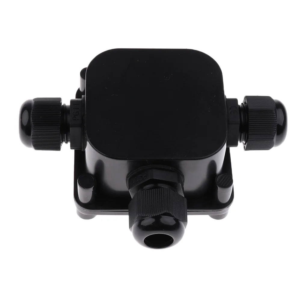 2 Pieces 3 Way IP68 Waterproof Electrical Cable Wire Connector Junction Box