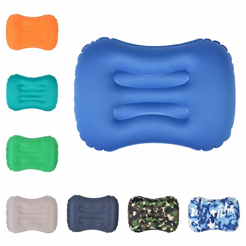 

Inflatable Outdoor Camping Pillow Ultralight Travel Pillows Backrest With Storage Pocket Portable Inflation Cushion GMT601