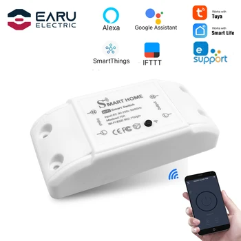 Interruptor remoto inalámbrico Wifi para el hogar, módulo controlador de luz LED domótica, Alexa, Google Home, Smartlife, Tuya, aplicación eWelink 1