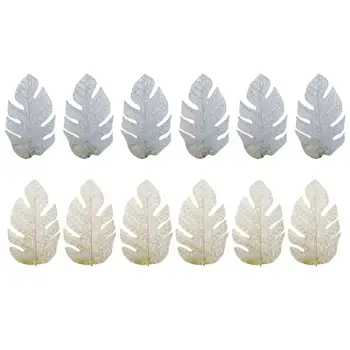 

12pcs Simulation Leaf Adornment Durable Party Decor Photography Props Leaf Ornment for Banquet Bedroom