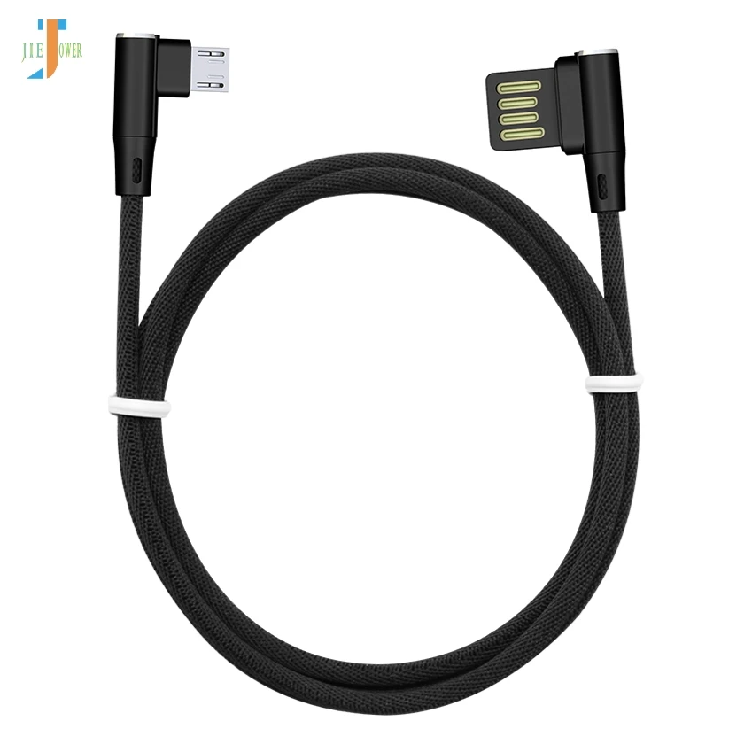 500 шт./лот 90 градусов Micro USB быстрый заряд кабеля данных USB кабель для Iphone X 8 samsung планшет угол зарядное устройство Шнур зарядный кабель