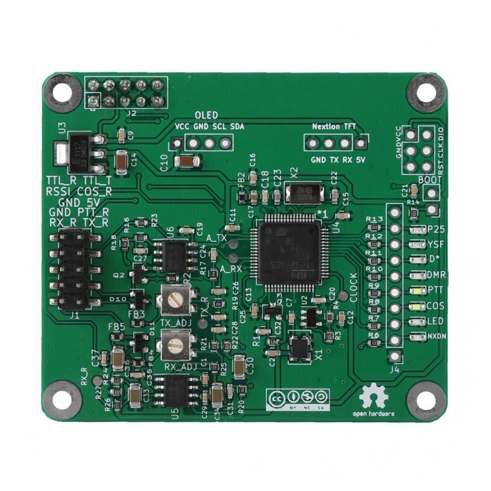  Mmdvm DMR Grün Platte PCB Voice-Modem Digitale Trunk Board Repeater Open Source Zubehör Multi Modus