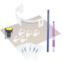 Anself татуаж Перманентный набор для макияжа вышитый Набор для бровей с иглой 15 шт