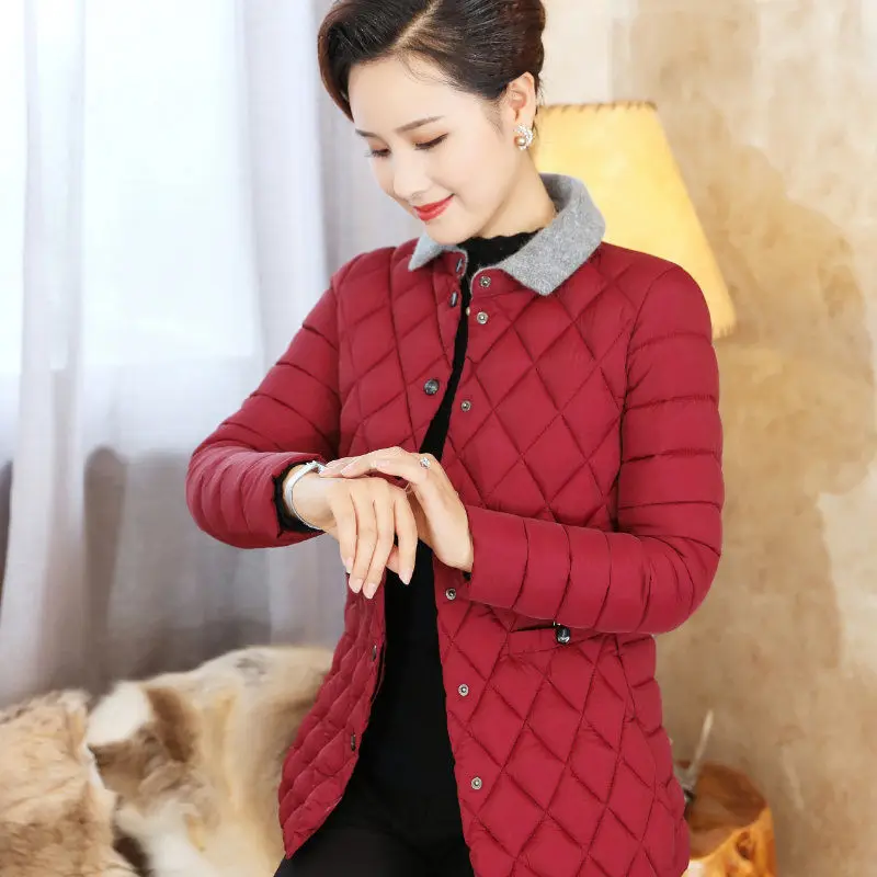 

Cotton-padded Clothes Women's Short 2019 New Style Winter Slim Fit Slimming Large Size Cotton Coat WOMEN'S Dress Cotton-padded J