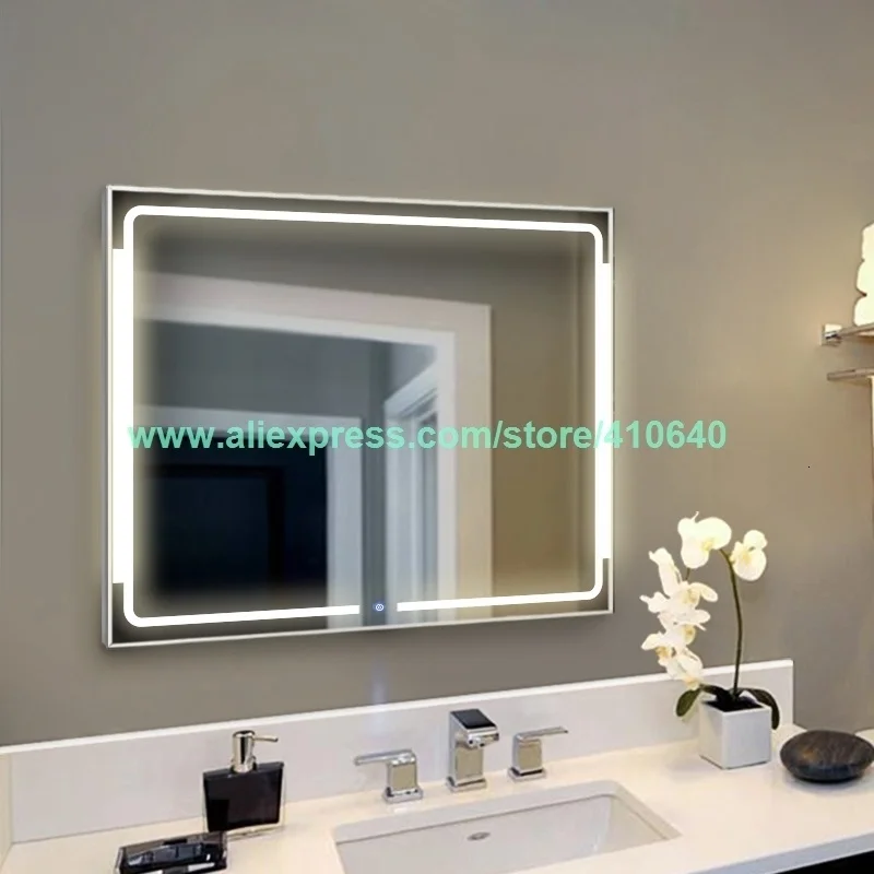 1 Piece Lamp Mirror Touch Dimmer Switch LED Mirror Light Touch Sensor Switch for Home or Hotel Cabinet LED Light Makeup Mirror