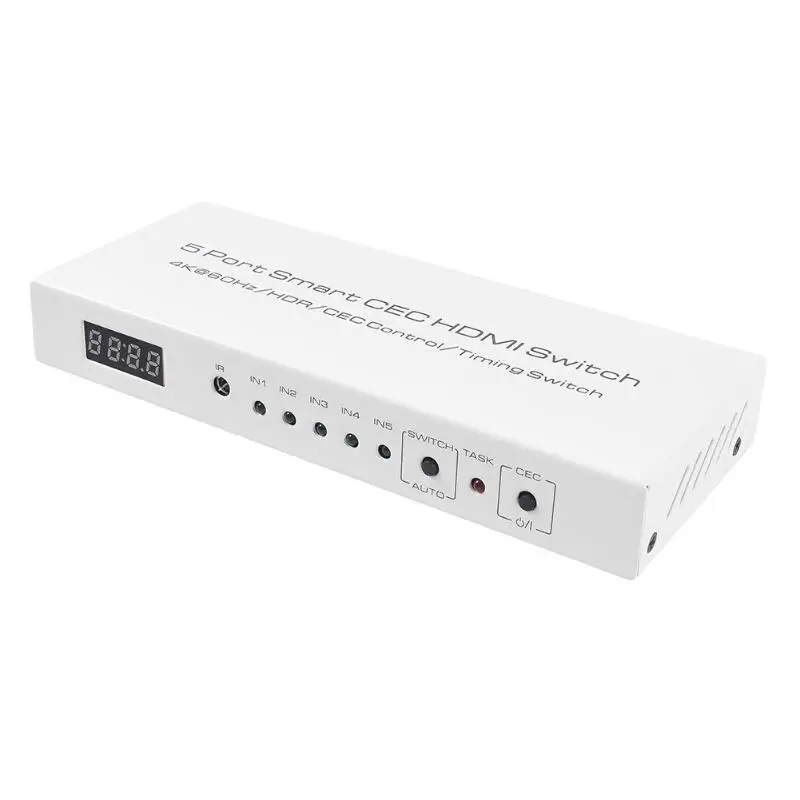 ALLOYSEED 5x1 Переключатель HDMI 5 вход 1 выход 5 порт 4K HDR HDMI Переключатель Селектор сплиттер адаптер для PS3 PS4 Xbox tv Box