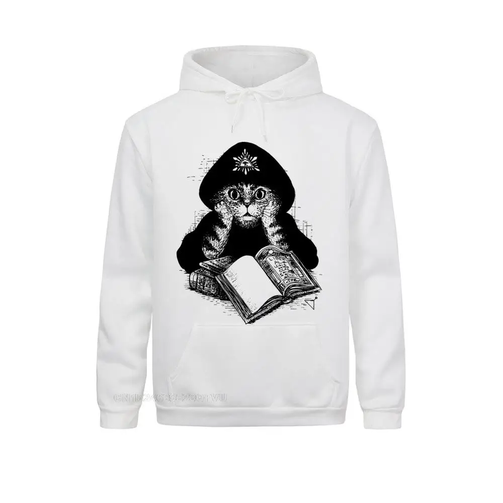 Maglione Invernale Da Uomo Aleister Meowly Crowley Uomo Magic Xiamen Magick Wicca Demon Pagan Evil Harajuku Camisas Felpa Con Cappuccio Oversize