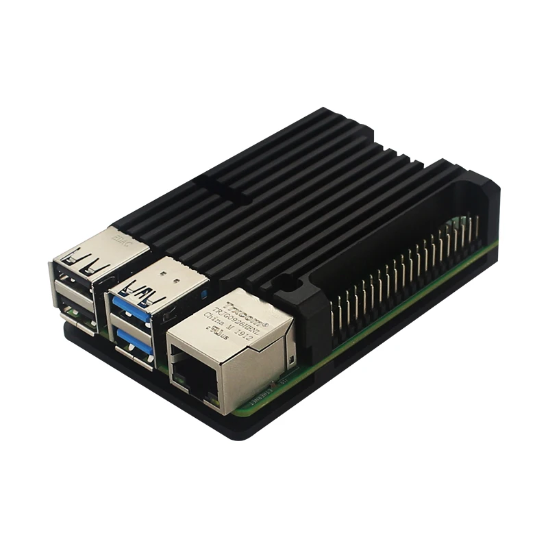 Алюминиевый Чехол для Raspberry Pi 4 черный корпус с ЧПУ армированный Корпус Модель
