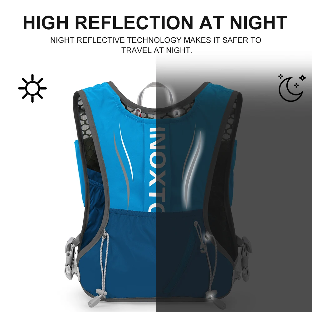 Men's and Women's Outdoor Sports Backpack Marathon Moisturizing Vest, suitable for sharing, cycling, hiking and water sports 4