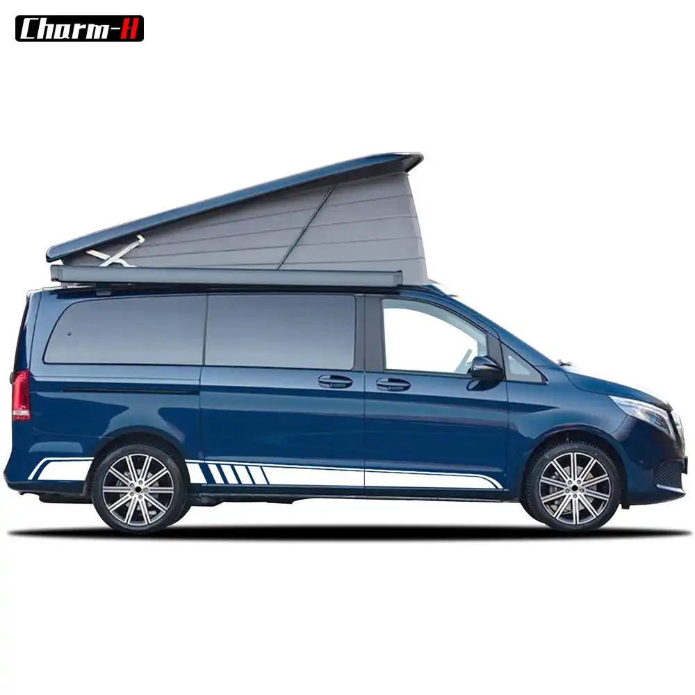 2pcs Fur Mercedes Benz Vito V Klasse W447 2014 2018 Amg Edition Auto Styling Side Aufkleber Aufkleber Seite Rock Streifen Vinyl Aufkleber Car Stickers Aliexpress