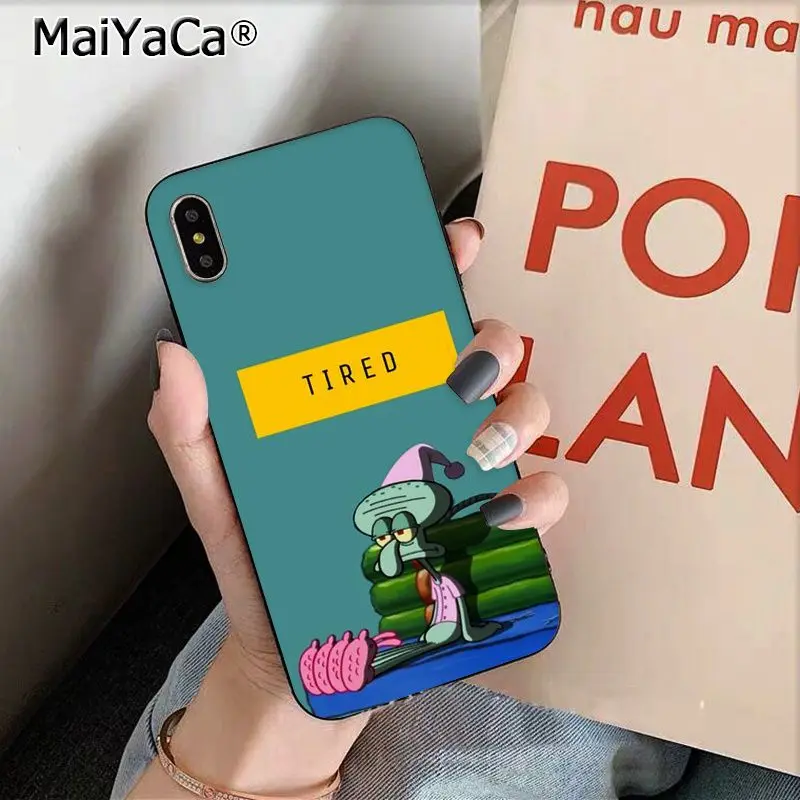 A8 MaiYaCa милый мультфильм кальмарные щупальца ТПУ силиконовый чехол для телефона Apple iphone 11 pro 8 7 66S Plus X XS MAX 5s SE XR - Цвет: A8