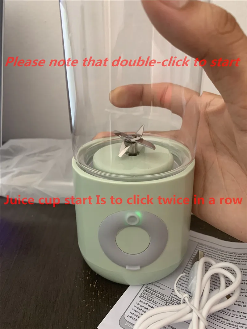 DTVANE 6 Cutter Mini Portable Juicers USB Electric Mixer Fruit Smoothie Blender For Machine Food Processor Maker Juice Extractor