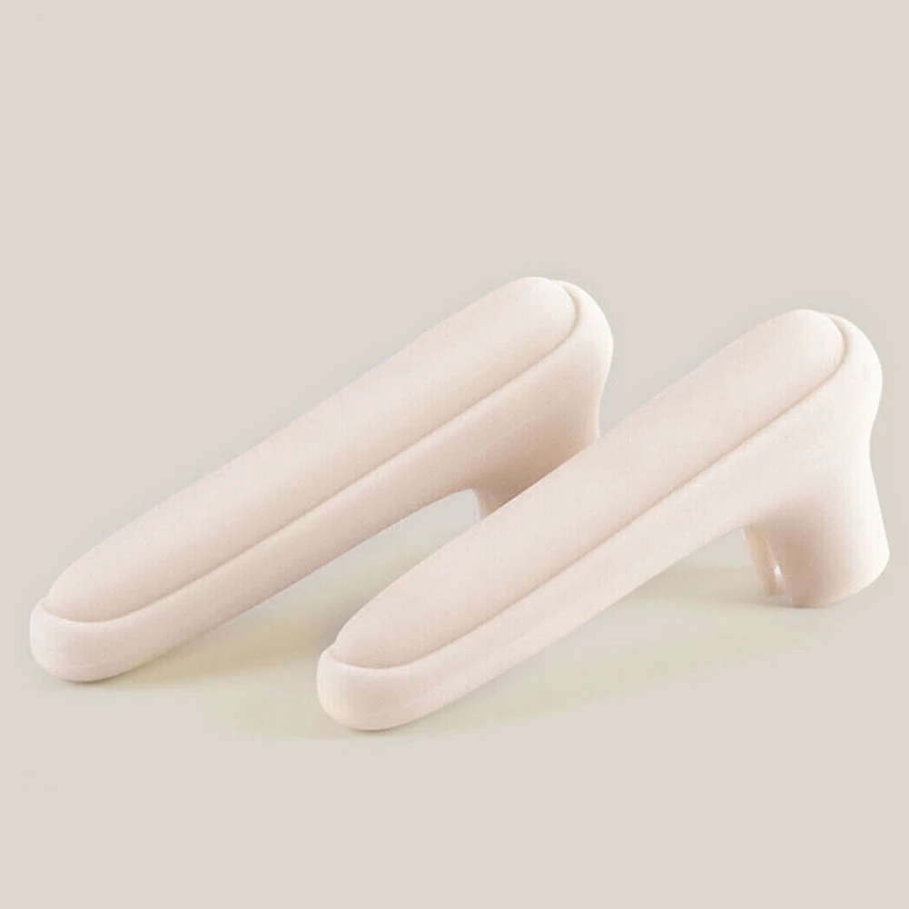 2PCS Protective Glove Easy Install Anti Collision Baby Safety Non Slip Decorative Silicone Soft Door Handle Cover Accessories - Цвет: Beige