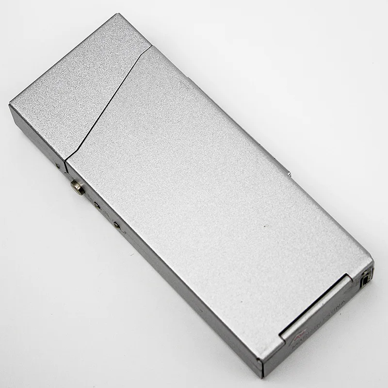 3 USB Зажигалка узкая мода трубы личности женщины Тонкий T тонкий металлический корпус сигарета коробка Зажигалка алюминиевая тонкая Коробка для хранения дыма - Цвет: 3