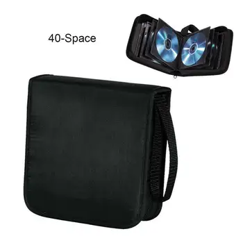 

40pcs Capacity Disc CD DVD Wallet Storage Organizer CD Case DVD Carrying Bag Holder Album Box Case Carry Pouch Bag with Zipper