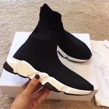 

2019 Boots Black White Color Women Boots Round Toe Ankle Boots Real Leather Shoes Casual Short Boots Thick Bottom Female Shoes