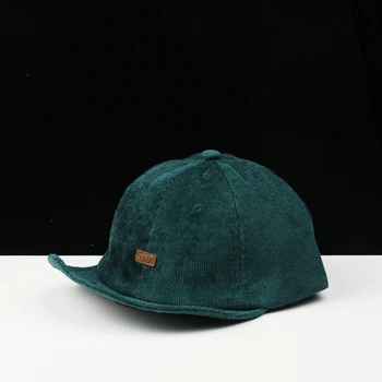 

Short brim corduroy cap male hip hop street tide baseball cap female face small Japanese wild couple hat