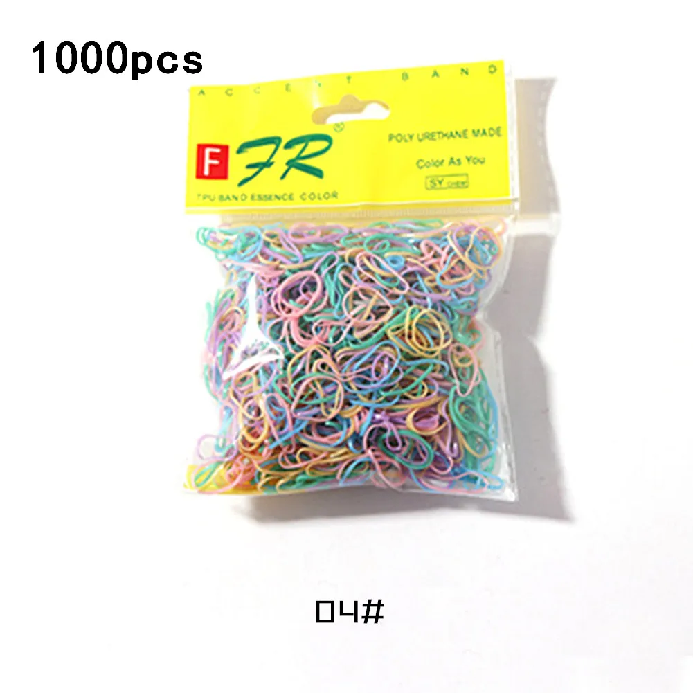 Около 20~ 30/500/800/1000/2500 шт цветные штаны с эластичной резинкой на хвост держатель резинкой женские резинки для волос аксессуары для волос резинки для волос - Цвет: 4