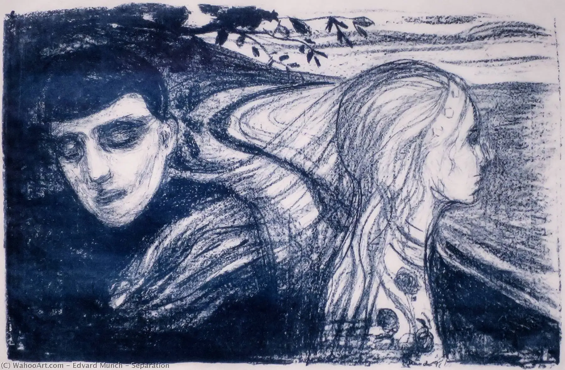 Norway Edvard Munch Separation Art SILK POSTER Wall Home Decorative painting | Дом и сад