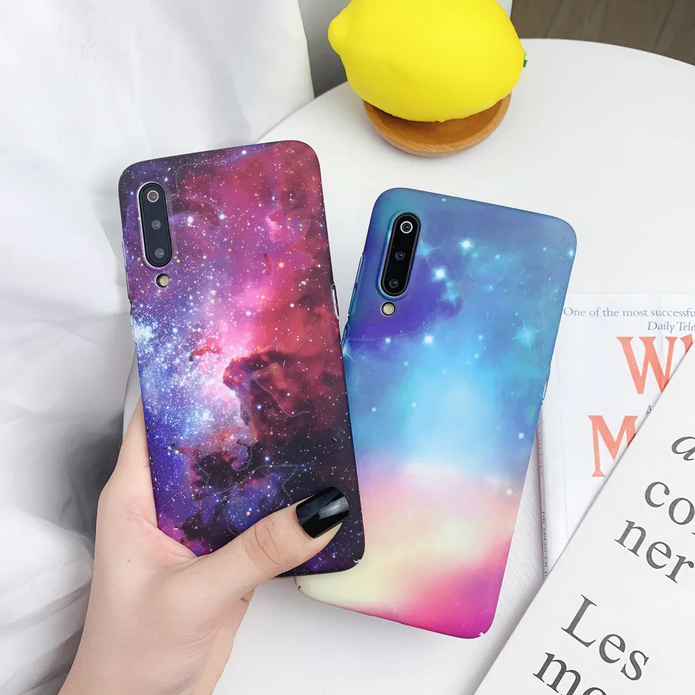 Чехол для телефона Lu mi nous для Xiaomi mi 8 mi 9, модный жесткий чехол для ПК для Red mi Note 7, чехол для задней крышки, чехол для ночного неба с изображением звезд