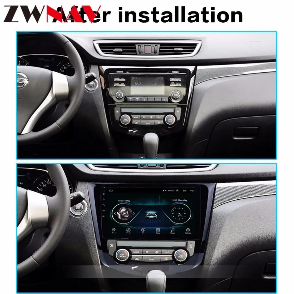 Discount Android 9.1 Car GPS Radio stereo unit for Nissan X-Trail Qashqai J10 J11 2014 2015 2016 2017 Audio Stereo Multimedia Navigation 6