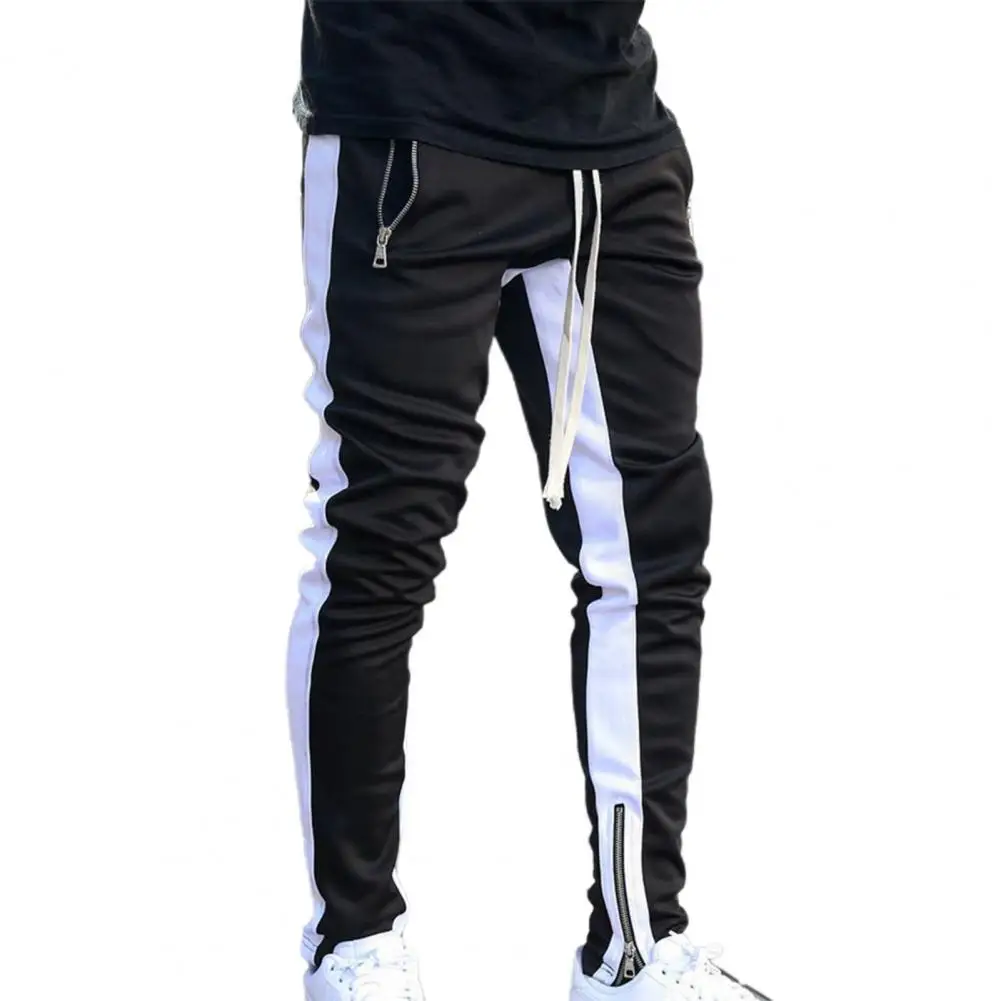 Sports Men Trousers Zipper Great Stitching Men Sweatpants Casual Pants Spring Autumn Joggers Man Pants Fitness sport jogging trousers