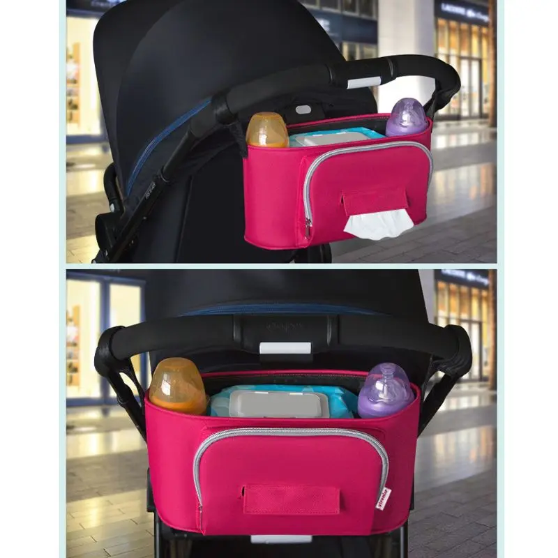 Сумка для коляски Органайзер, детская коляска сумка для хранения Универсальный водонепроницаемый Колясочный Органайзер подходит для всех