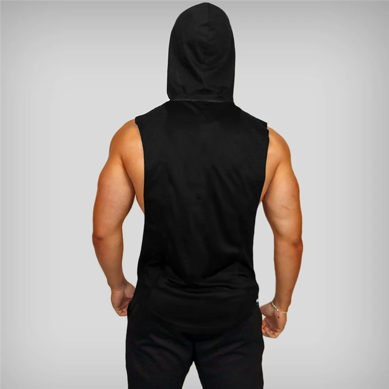 muscleguys liftwear sleeveless shirt with hoody