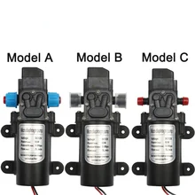 NEW 12V 60W Micro Electric Diaphragm Water Pump Automatic Switch 5L/min High Pressure Car Washing Spray Water Pump 0.8Mpa 5L/min