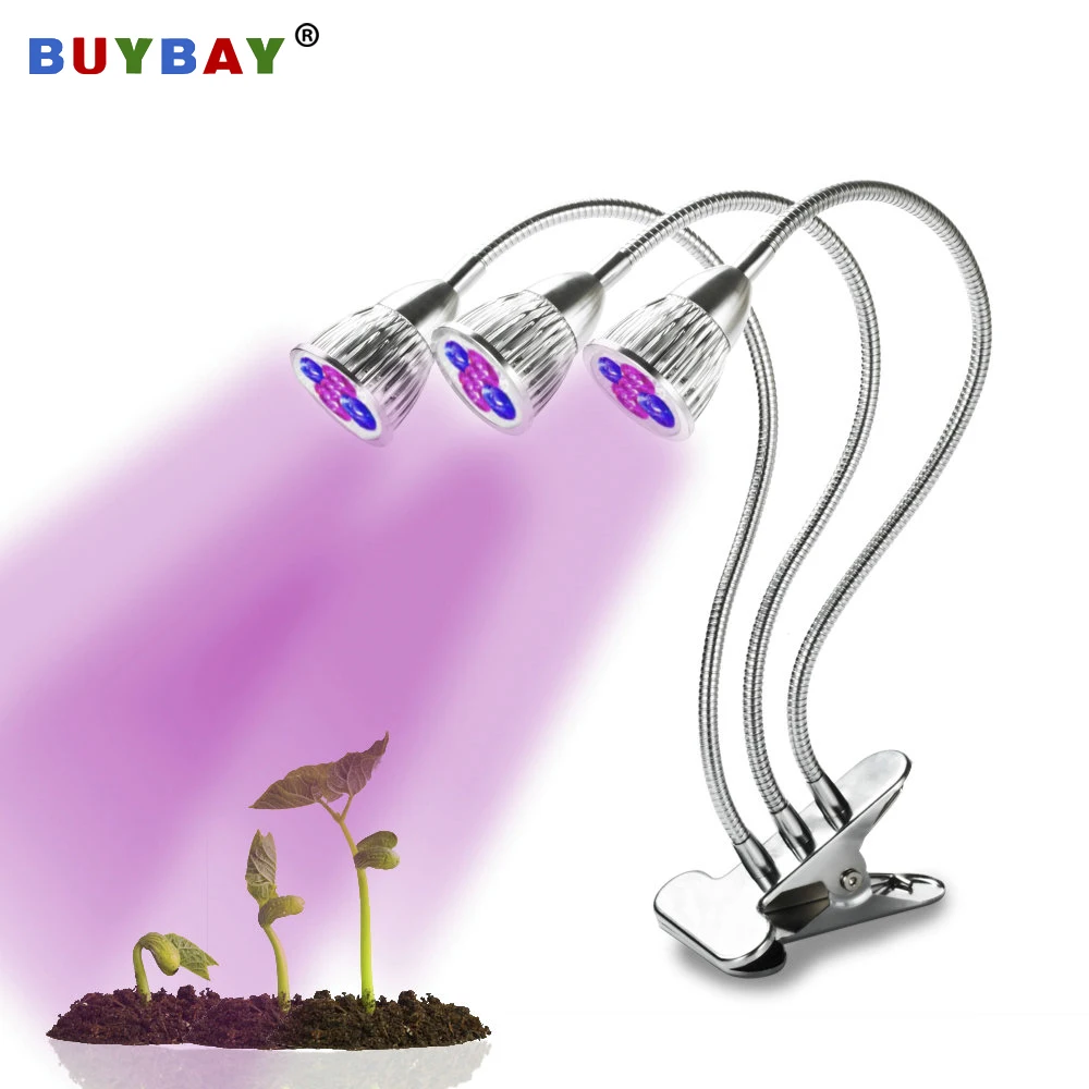 Фирменная Светодиодная лампа BUYBAY полного спектра для выращивания растений 10 Вт 20