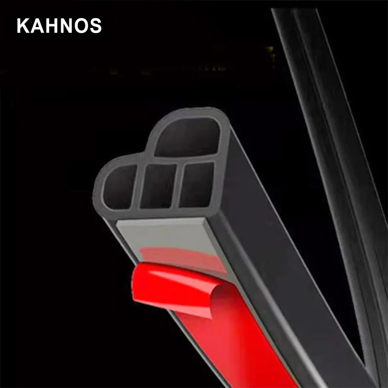 Резиновая уплотнительная лента для автомобильной двери двухслойная клейкая