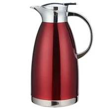 2.3л большая емкость с двойными стенками 304 нержавеющая сталь горячая вода в суляции чайник красный