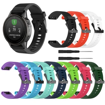 

Watchband for Garmin Fenix 6s 5SPuls 5S Sport Watch StrapTextured Band Soft Wristband Silicone Comfortable Replacement Belt