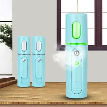 

Portable USB Rechargeable LED Light Facial Humidifier Water Steamer Mist Sprayer Moisturizing Skin Care Mini Face Spray Device