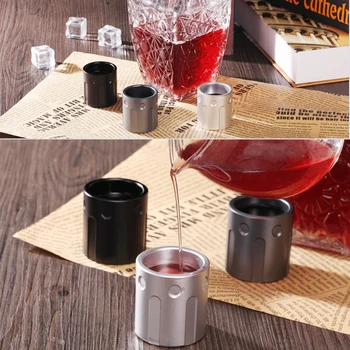 

Creative Wine Cup Revolver Shot Glasses Set Of 2 Shot Glasses Shaped Like Revolver Gun Cylinders For Home Entertaining Kickbacks