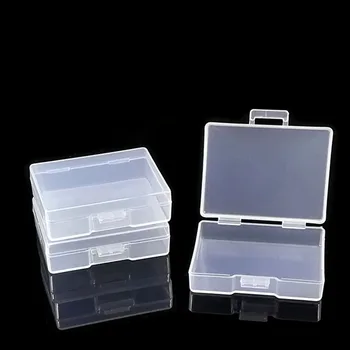 

Mini Clear Plastic Small Box Jewelry Earplugs Storage Box Case Container Bead Makeup Clear Organizer Wholesale