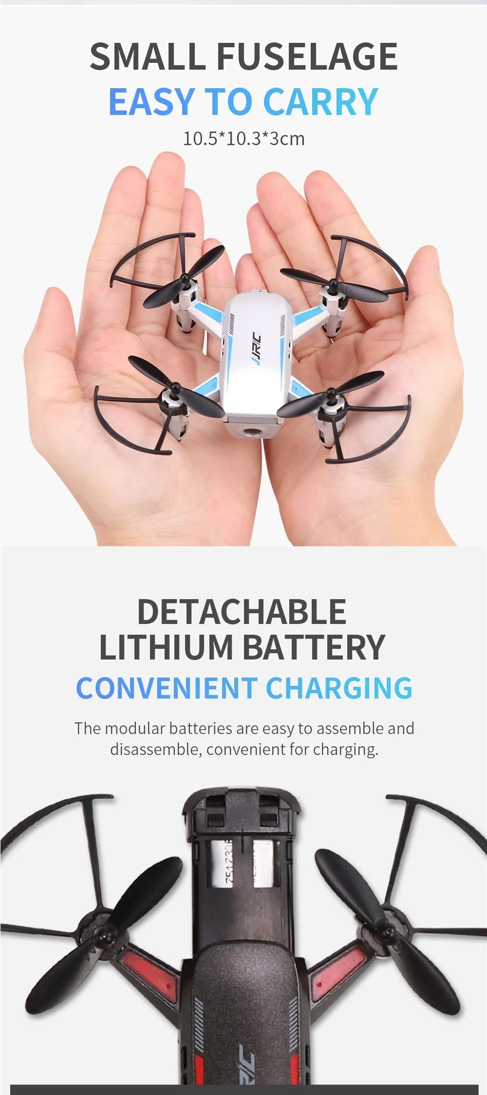 JJRC H52 2,4G 4CH режим удержания высоты RC Квадрокоптер датчик гравитации HD камера складной мини Дрон Широкий Ангел вертолет