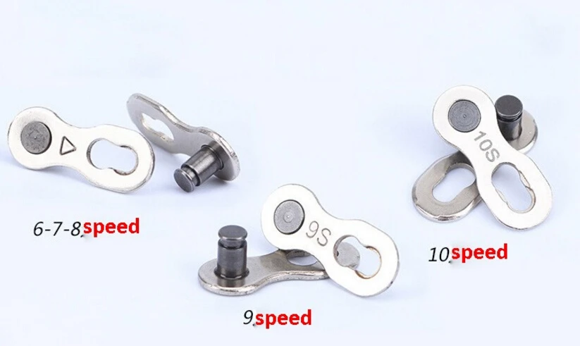 Best 1 Pair 2pcs Bike Chains mountain road bike bicycle chain Connector for 6/7/8/9/10 Speed Quick Master Link Joint Chain bike parts 4