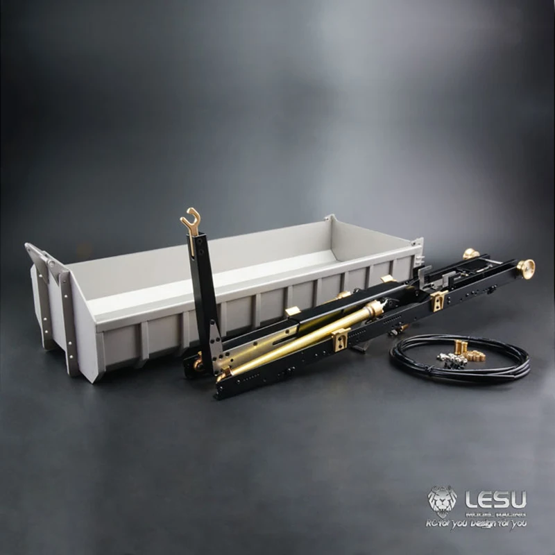 

1/14 Truck Roll-on Hydraulic Bucket & Cylinder Set Model Full Metal Parts LS-20160901 RCLESU Tamiya Dump Truck