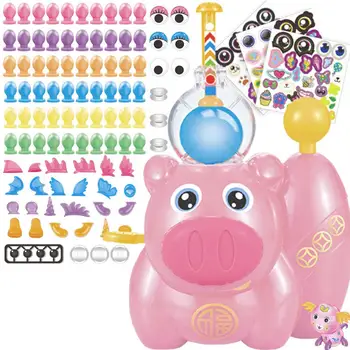 

Super lovely Cute Pig Children DIY Creative Magic Sticky Ball Fun Inflating Bubble Kids Toy easy to play and very funny