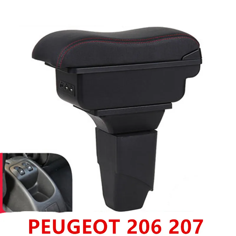 

For PEUGEOT 206 207 armrest box central Store content box car-styling Storage Center Console products interior accessories