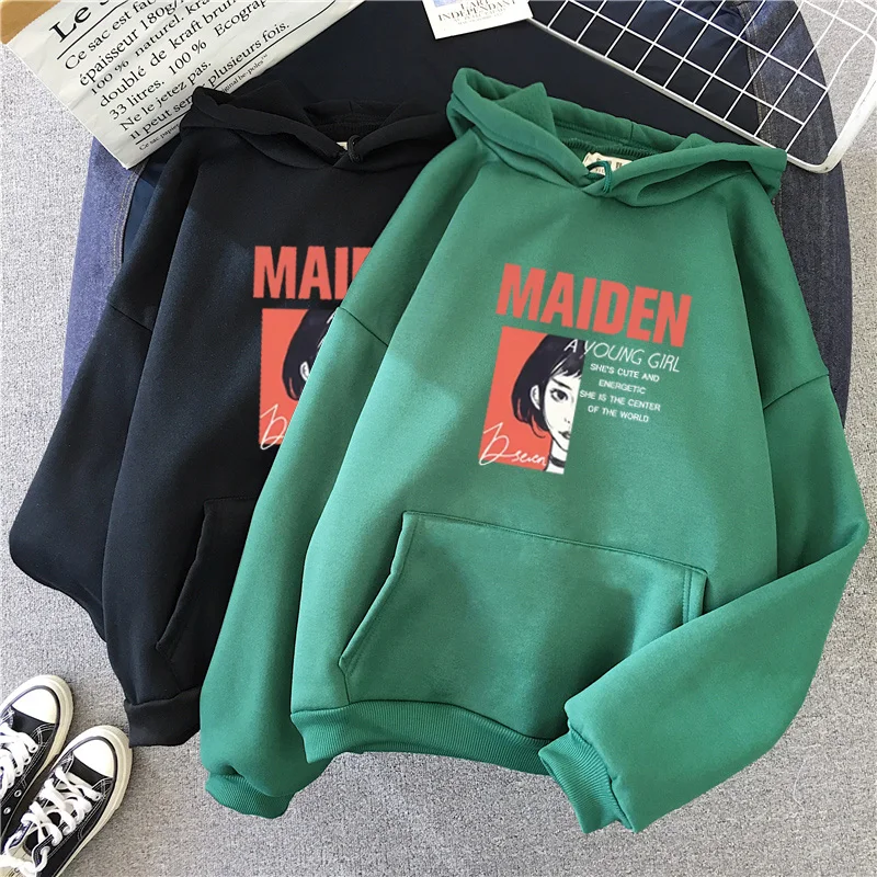 Shellsuning Letter Autumn New Sweatshirt Harajuku Fashion Women Pullover Streetwear Cool Girl Purple Oversized Hoodies Tops