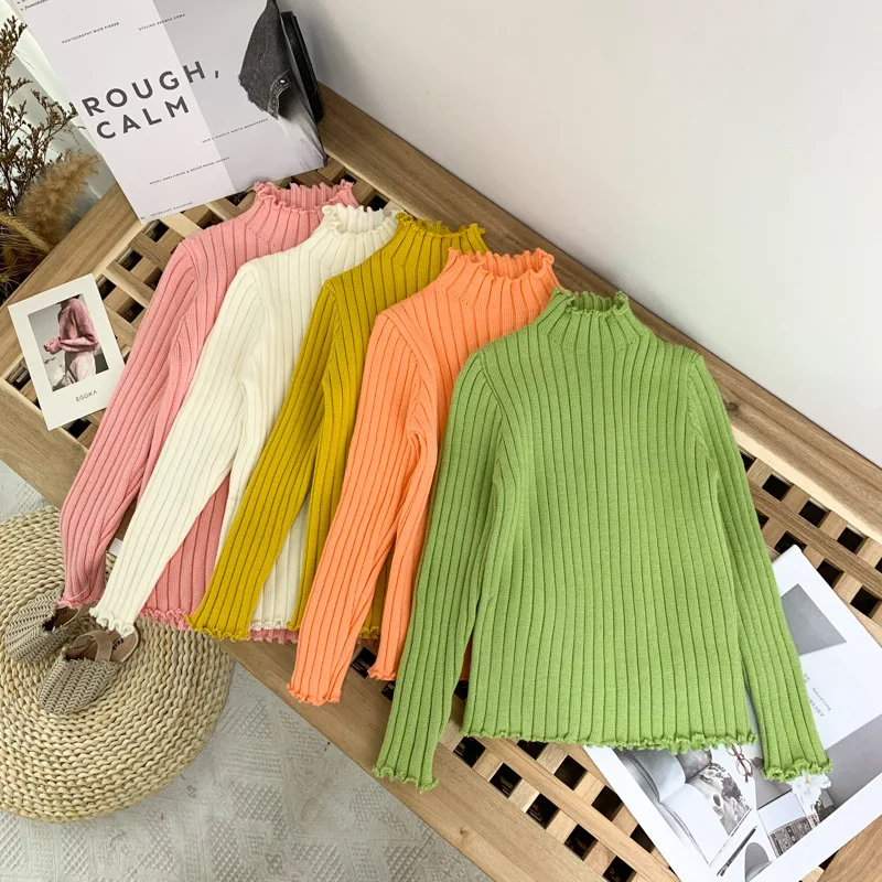 

Childrenswear Girls Autumn Clothing 2019 New Style Korean-style Sweater Baby Base Shirt Sweater Children Western Style Autumn An