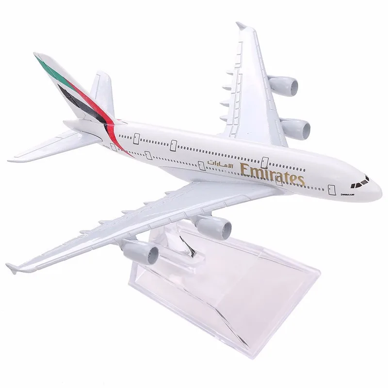 Air Emirates A380 Airline модель самолета Airbus 380 Airways 16 см металлический сплав модель самолета w Стенд M6-039 модель самолета