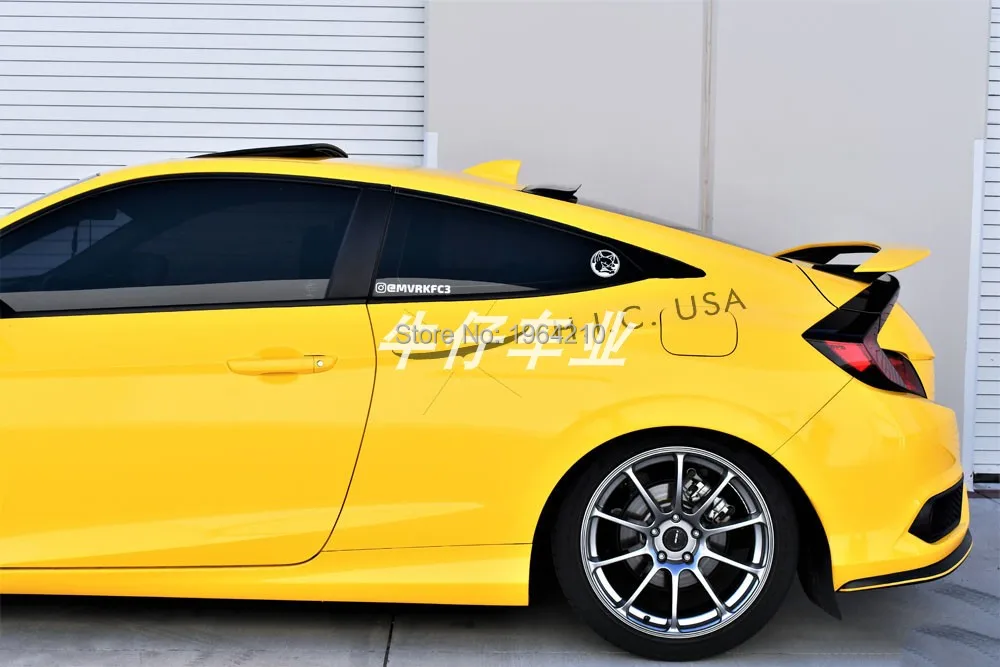 Автомобильный Стайлинг для Honda Civic 2008- абс пластиковый материал задний спойлер на крыше солнцезащитный козырек спойлер крыло