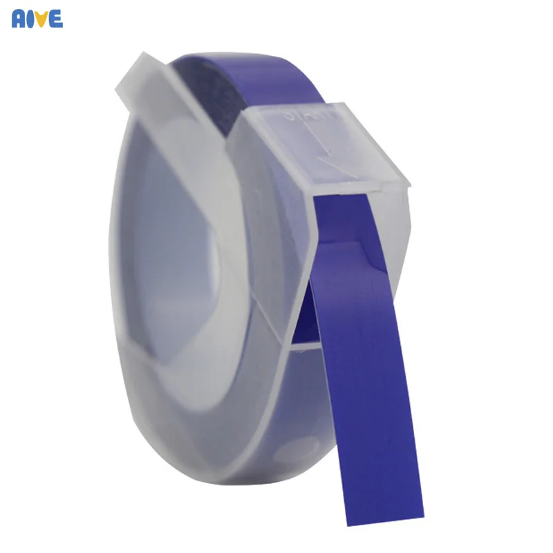 Аиве 6 мм 3D Пластик лента с тиснением для тиснения этикеток ПВХ DYMO 1540 1595 12965 Motex vinilo