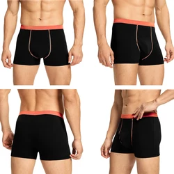 Mens Boxers Panties Cueca Masculina Colorful Modal Male Panties Solid Flexible Shorts Boxer Pure Color Male Pants Sets